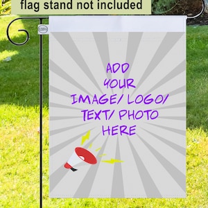Personalized Garden Flag: Weather-Resistant Custom Yard Sign