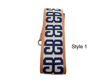 Adjustable Woven Bag Strap | Inspired Pattern Replacement Strap | brass Hardware
