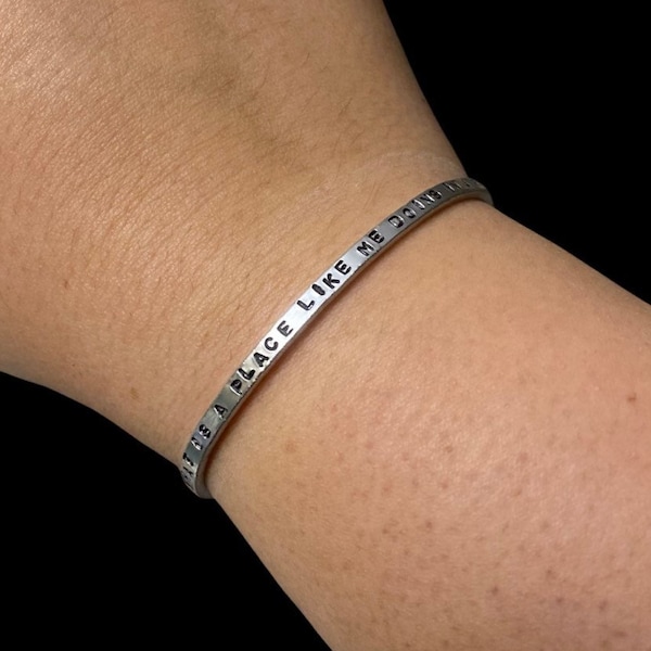 The Mummy Inspired Metal Stamped Bracelet // Brendan Fraser // Rachel Weisz
