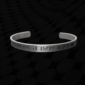 Supernatural Dean Winchester Inspired Bracelet | Hand Stamped | Handmade | Metal Stamped |
