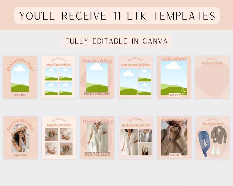 Liketoknow.it Templates for Canva | LTK Template | Instagram Stories ...