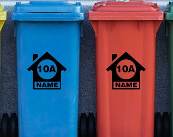Garbage can sticker personalized/premium/gift idea