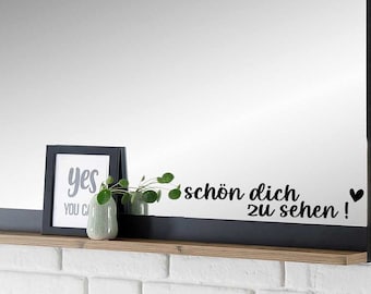 Nice that you are here! Mirror/Decoration/Sticker/Gift idea