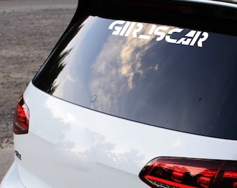 Girlscar VW Swift Girl Girlpower Woman Funny Cool Car Sticker Gift Idea Tuning