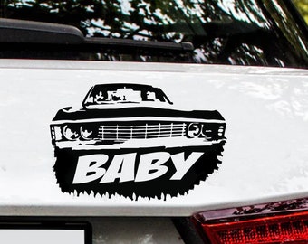 Dean Baby Supernatural Impala Sticker/Decal/Gift Idea
