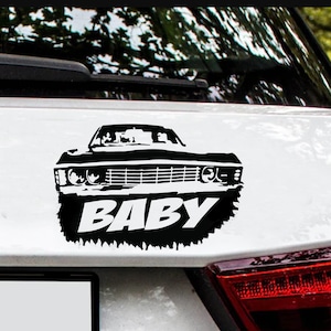 Dean Baby Supernatural Impala Sticker/Decal/Gift Idea