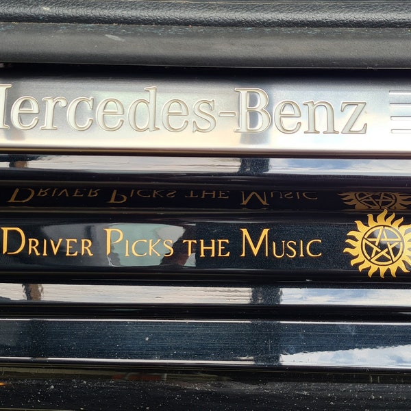 Supernatural Driver Picks the Music Aufkleber/Sticker/Geschenkidee