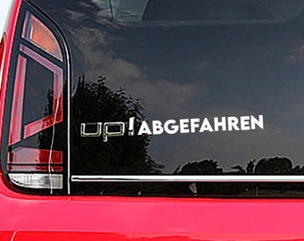 Up!gefahren Volkswagen Sticker/Decal/Gift Idea