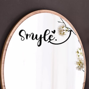 Smyle  Spiegel/Deko/Aufkleber/Sticker/Geschenkidee