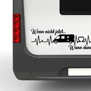 If not now then when? V2 Sticker Funny Holiday Travel Gift Idea Travel Guys Car Bulli Motorhome