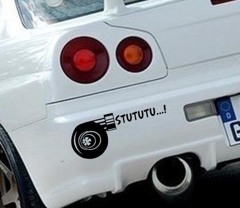 Stututu Sticker Turbocharger Stutututu Turbo Sticker Tuning Supra Skyline Nissan Auto ...