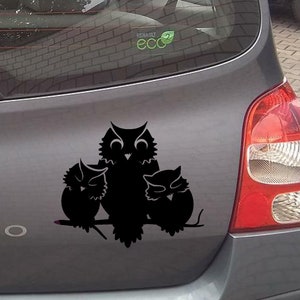Uil Familie Auto Sticker/Decal/Auto/Cadeau Idee