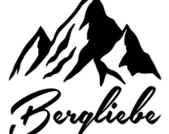 Mountains Mountain Love Sticker/Sticker/Mountains/Gift Idea