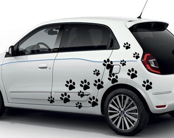 Dog Paws 24 pieces different sizes Sticker/Decal/Foil/Car/Tuning