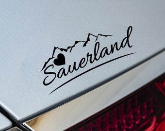 Sauerland Liebe Aufkleber/Sticker/Geschenkidee/Tuning