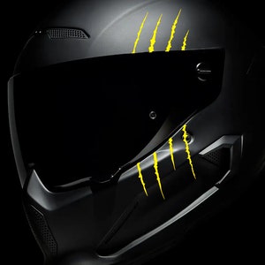 バイクヘルメットステッカー |バイクステッカー |爪の傷 | 写真 爪の傷バイクステッカー |爪傷ヘルメットステッカー |ヘルメットステッカー