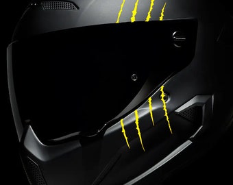 Motorcycle helmet sticker | Motorcycle sticker | Claw claws scratches | Motorcycle sticker | Claw scratches helmet sticker | Helmet sticker