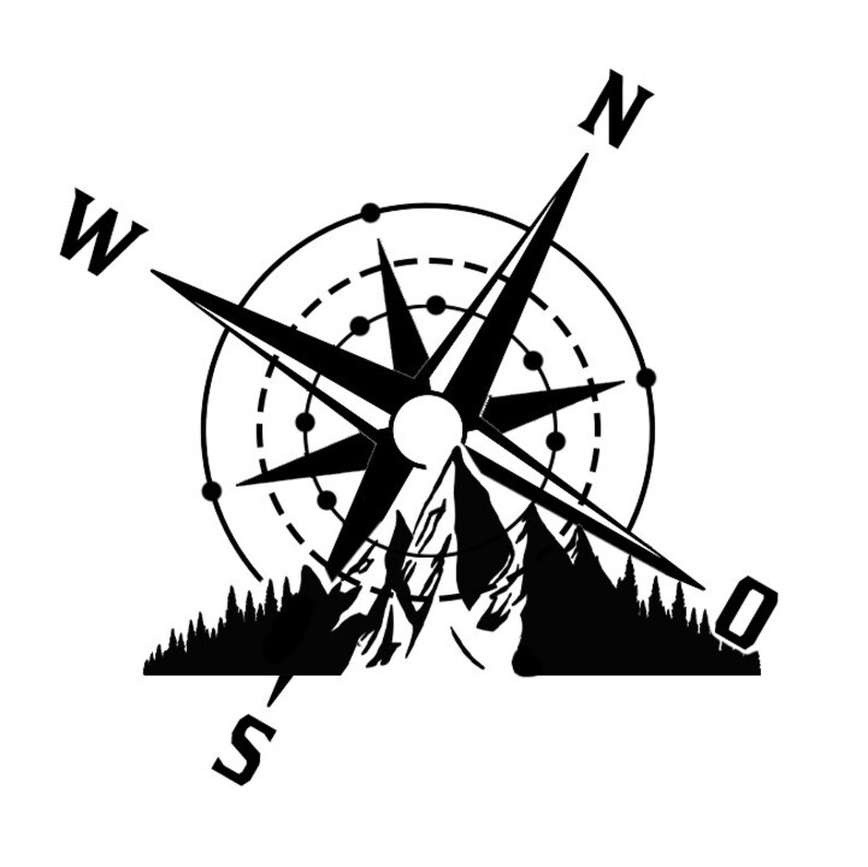 Compass Sticker/sticker/sticker/gift Idea/freedom/beautiful - Etsy