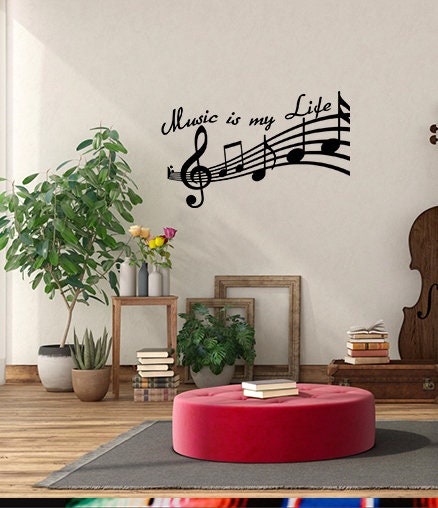 Music note car decal - .de