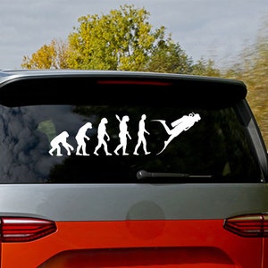 Diver Diving Sticker Evolution Car Sticker Funny Vehicle Gift Idea Tuning Smile Middle Finger