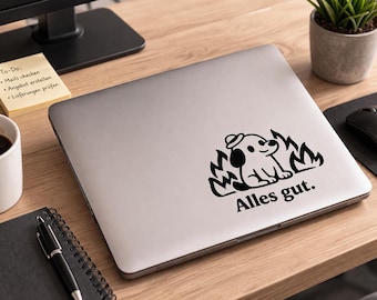 All good sticker dog | Funny car sticker | Funny dog vinyl decal | Laptop sticker | Car rear window sticker | Gift idea