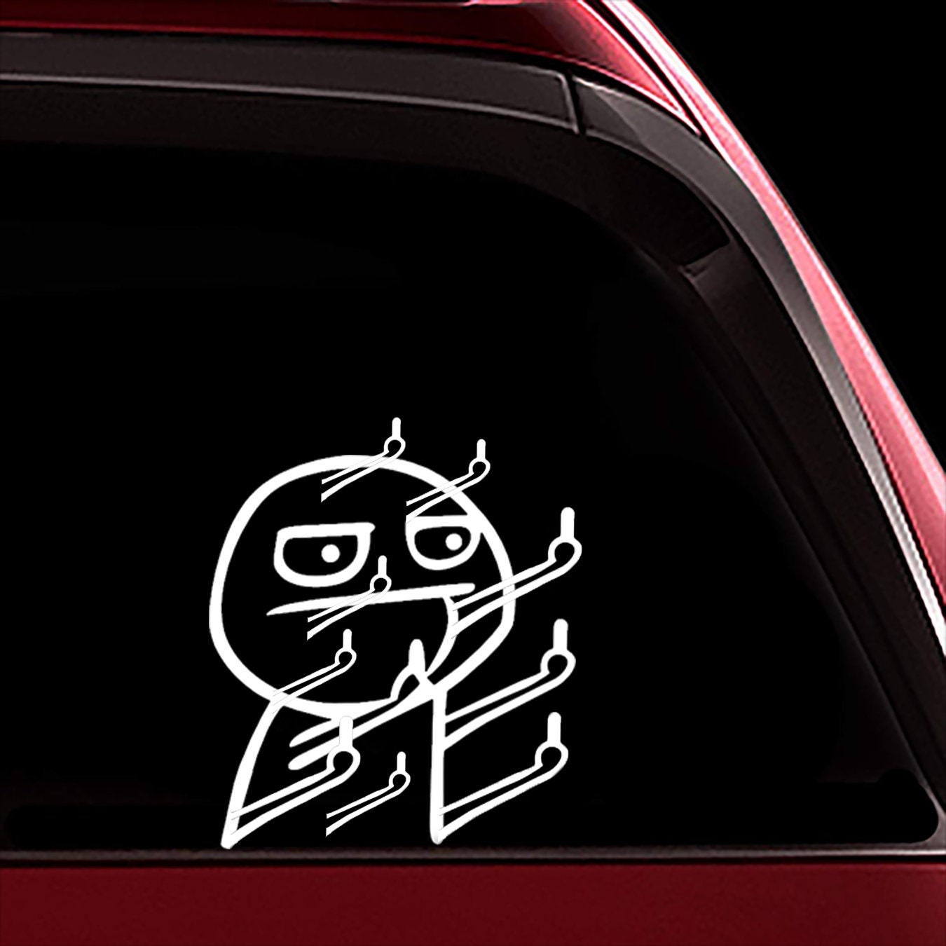 joyliveCY Sp?Hen Lustige Monster Auto Auto Wand Fenster Aufkleber Grafik  Vinylauto Abziehbild Auto Aufkleber Zubeh?r