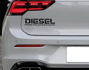 Diesel Power Car Sticker Fun Funny Politics Humor Funny