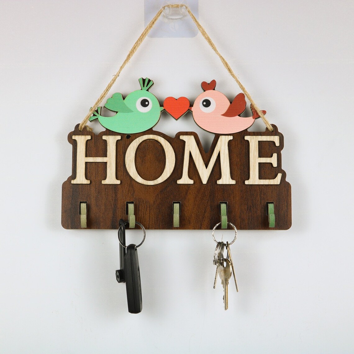 Key holder for wall / Personalized Key Hanger / New home sign Etsy