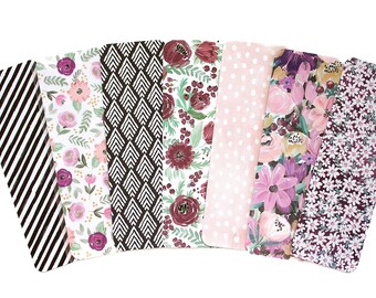 Floral Book Accessory: Laminated Single Sided Bookmark