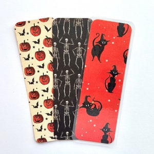 Cute Spooky Bookmarks | Double Sided Bookmarks | Laminated Bookmarks | Halloween Bookmarks | Handmade