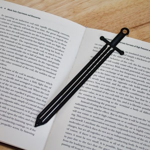 3D Printed Sword Bookmark: Fantasy Book Gift