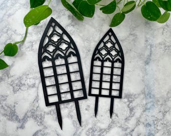Gothic Trellis: 3D Printed Cathedral Window Plant Stake