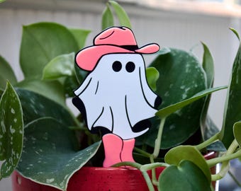 Western Ghost Plant Stake: 3D Printed Halloween Garden Decor