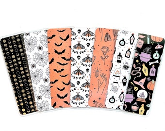 Witchy Bookmarks: Laminated Double Sided Mysterial Book Accessory