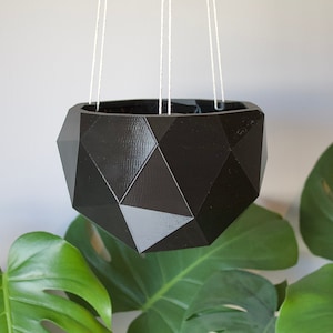 Dome Planter Round Hanging Pot Geometric Pot Succulent Planter Minimalist Decor Eco Friendly 3D Printed Trailing Succulent Pot image 8