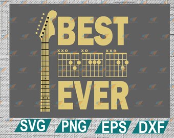 Download Dads Guitar Svg Etsy