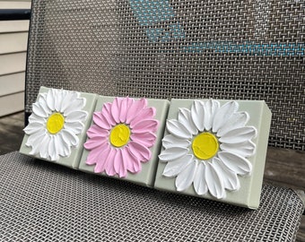 Mini Floral Painting Set: 3D Textured Flower Art, 4