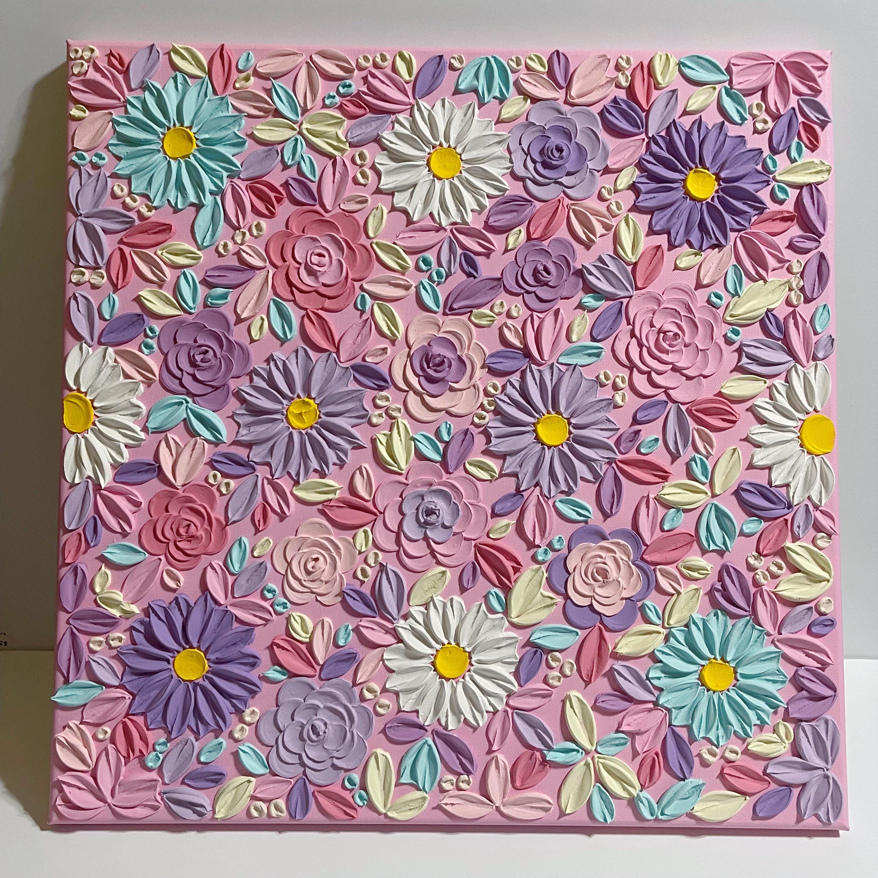 アート・デザイン・音楽 Flowers art works couleur innocentgrey Flower Garden Illustration Colorful House Wall Art Vibrant Garden