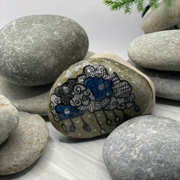 Beach Stone Art Etsy