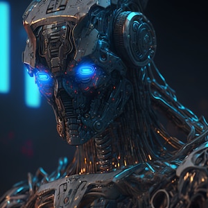 Robot Poster (4) Digital Files Printable Poster Ai Art Wall Art