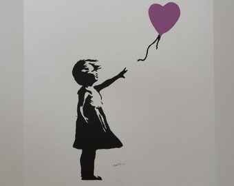 Papier Peint Photo vlies Banksy Girl Avec Balloon Fille Avec Ballon 