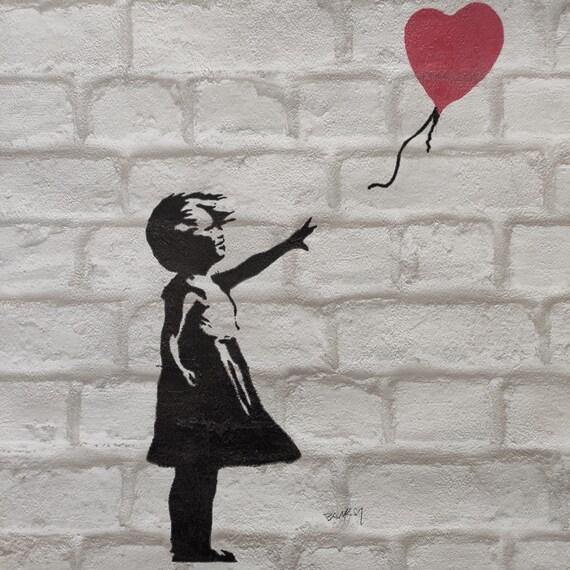 BANKSY Balloon Girl SPRAY Certificate Banksy Signed - Etsy 日本