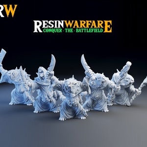 Rat Cultists | Ratmen | Vermin Warrior | Unpainted Resin Model 32mm scale Wargaming D&D Role play Fantasy Rat Warrior Fighter Miniature