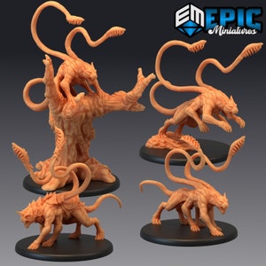 Phase Panther Figuur 28 mm | Tentakelbeest | Dungeons and Dragons-miniaturen op 28 mm voor tabletop gaming Wargaming Fantasy-miniatuur