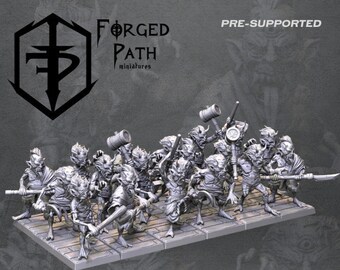 Japanese Oni Kuda | Undead Vampire | Wargaming Fantasy Miniatures 32mm scale Evil Creature Monster | Demon Child Miniature | Infantry Unit |
