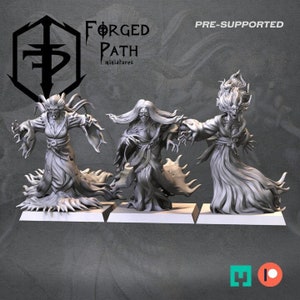Geisha Shades | Undead Vampire |  Tabletop Wargaming Fantasy Miniatures 32mm scale Evil Creature Monster Wraith Female Ghost |