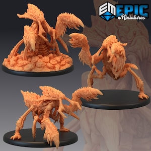 Ankheg | 28mm scale Dungeons and Dragons Miniatures for Tabletop Gaming | Wargaming Fantasy Miniatures | 3d printed | Forest Monster