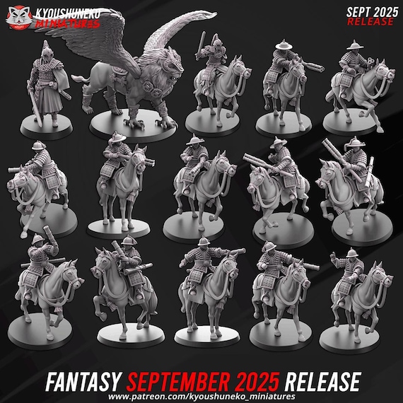 Celestial Sword General – 32mm Chinese Cathay Fantasy Miniature