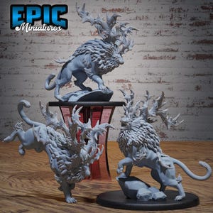Horned Forest Beast | Ancient Nature Epic Miniatures | 28mm scale Tabletop Wargaming RPGs | Dungeons