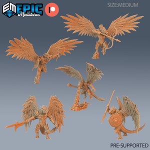 Epic Miniatures Geflügelter Halbdrache | 28 mm Miniaturen | Drachen Reich | Mittelgroße Miniatur | Drakonischer Spieler